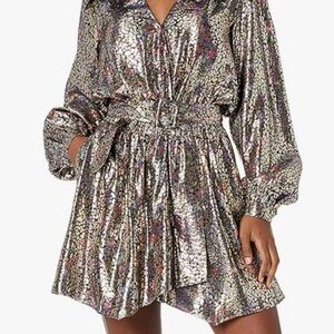 Ramy Brook Printed January Dress with Belt  size 4